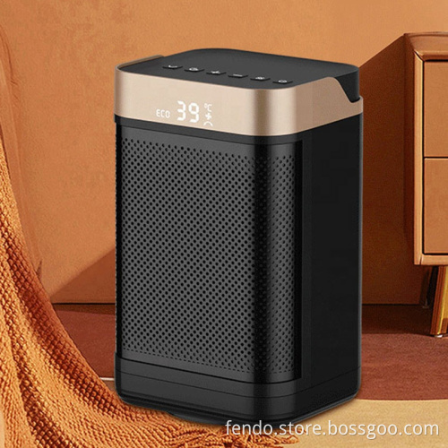 750W/1500W Tilt Power-Off Protection Smart PTC Ceramic Fan Heater for Home Office